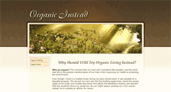 Desktop Screenshot of organicinstead.com