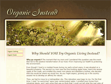 Tablet Screenshot of organicinstead.com